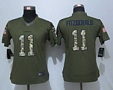 Women Nike Limited Arizona Cardinals #11 Fitzgerald Green Salute To Service Jersey,baseball caps,new era cap wholesale,wholesale hats